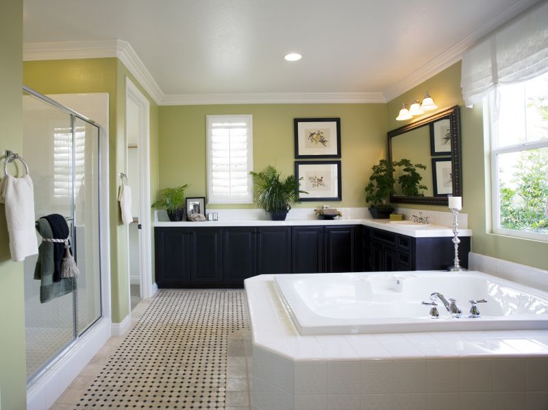 Spa-Like Tub and Vanity