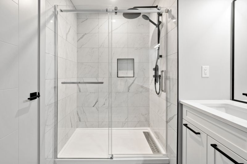 Elegant Shower with Modern Tiles